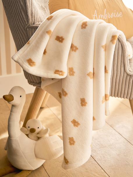 Printed Fleece Blanket multicoloured+printed brown+printed red+printed white 