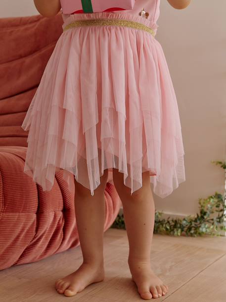 Princess Dress with Stars Costume blue+rose 
