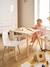 Set table and 2 child's bear chairs white 