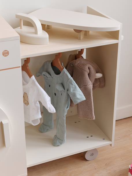 Washing Machine with FSC® Wood Accessories ecru 