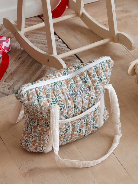 Doll Changing Bag in Cotton Gauze Multi+yellow 