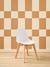 Scandinavian design nursery chair rose+white 