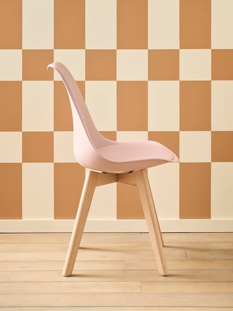 Scandinavian Primary School Chair green+rose+white 