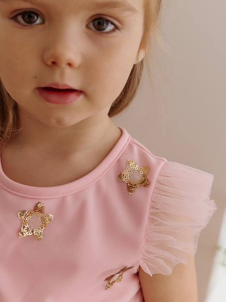 Princess Dress with Stars Costume blue+rose 