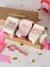 Set of 3 Pairs of Christmas Socks for Girls ecru 