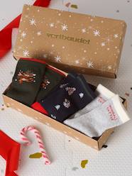 Girls-Underwear-Socks-Set of 3 pairs of Christmas socks