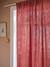 Semi-sheer Rod Pocket Curtain in Cotton Gauze cinnamon+ecru+grey blue+mocha+rose+rosy+sage green+white 