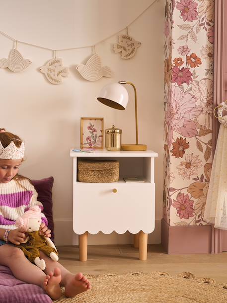 LIGNE FESTON children's bedside table white 