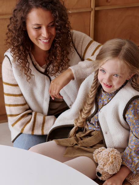 Child's reversible cardigan from the family capsule ecru 