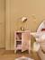 Bedside table with 1 metal door green+rose 