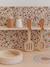 Wooden kitchen with FSC100® wooden accessories ecru+rose+sage green 