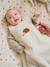 Sleeveless Baby Sleeping Bag in Cotton Gauze, HEDGEHOG striped beige 