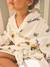 CONSTRUCTION bathrobe for children, with recycled cotton printed white 