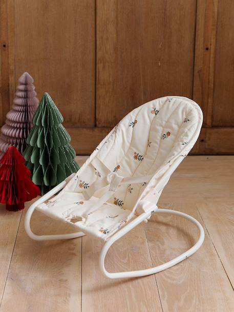 Metal Baby Bouncer for Baby Dolls ecru 