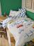 Duvet cover set + pillowcase for children with recycled cotton VARSITY chequered blue 
