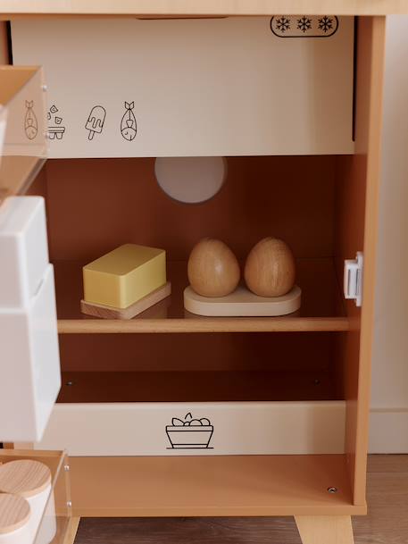 Fridge in FSC® Wood caramel 