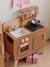 Wooden Design Kitchen - FSC®100 Certified caramel+Light Blue 