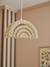 Hanging lampshade / Rainbow hanging lampshade in paper rope ecru 
