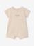 Newborn set of 2 playsuits in organic cotton marl beige 