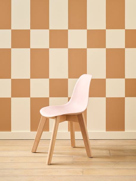 Scandinavian design nursery chair rose+white 