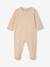 Pack of 3 Organic Cotton Sleepsuits for Babies beige+ecru+sage green 