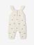 Newborn set with girl's dungaree and band for head accessories for hair ecru 