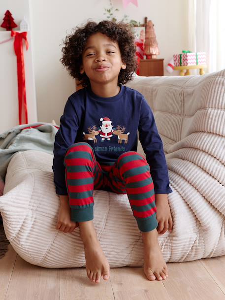 Boys' pyjama and hooded sweatshirt set green 