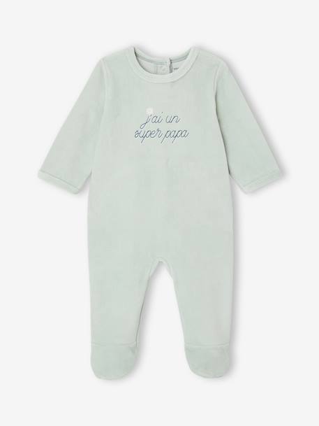 Pack of 2 girls' velvet pyjamas rose 