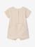 Newborn set of 2 playsuits in organic cotton marl beige 