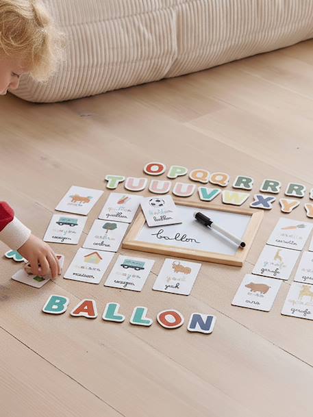 Learning Letters Blackboard in FSC® Wood white 