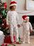 Footed Jumpsuit & Beanie Combo, Christmas Capsule Collection ecru 