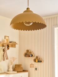 Bedding & Decor-Decoration-Lighting-Ceiling Lights-Hanging lampshade in metal with scalloped detail