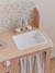 Wooden kitchen with FSC100® wooden accessories ecru+rose+sage green 
