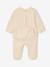 Pack of 3 Organic Cotton Sleepsuits for Babies beige+ecru+sage green 