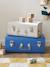 Set of 2 Nesting Metal Trunks cinnamon+denim blue+GREEN MEDIUM 2 COLOR/MULTICOLR+nude pink 