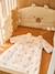 Cot bumper/ Playpen bumper cushions, LITTLE BEAR vanilla 