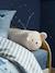 Sherpa Bolster Cushion with Bear Motif ecru 