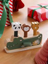 FSC® TANZANIA wooden jungle 3-in-1 pop-up toy
