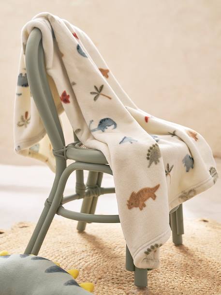 Printed Fleece Blanket multicoloured+printed brown+printed red+printed white 