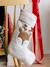 Reindeer Christmas sock golden beige 