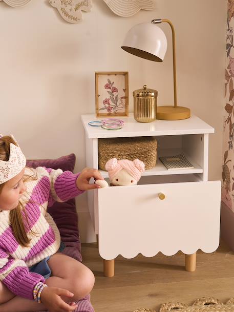 LIGNE FESTON children's bedside table white 