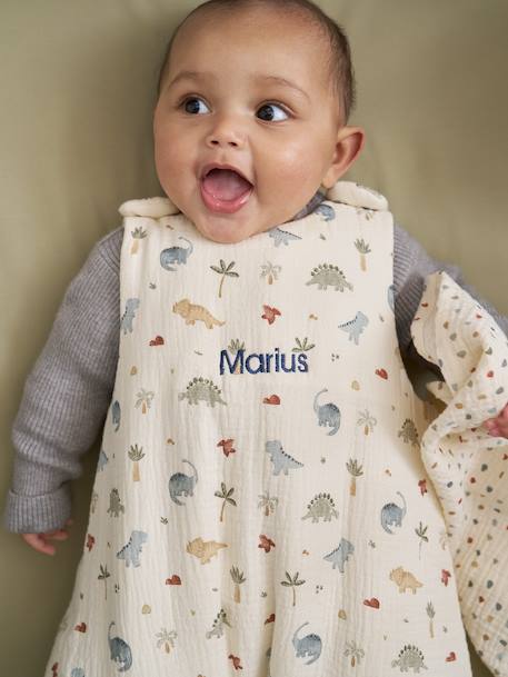 Cotton Muslin Sleeping Bag, MINISAURUS multicoloured 