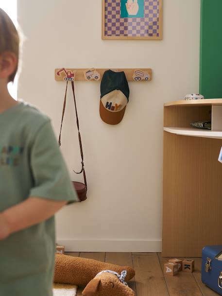Coat hook with 4 hooks - VEHICLES multicoloured 