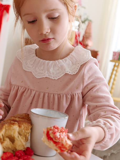 Pyjamas with Sequinned Cape for Girls rosy 