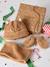 Christmas Set with Bear Beanie, Snood & Mittens for Babies pecan nut 