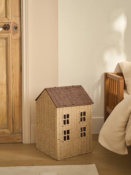 Home Basket in Paper Rope beige 