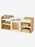 Storage bench with 3 compartments YEL white 