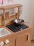 Wooden Design Kitchen - FSC®100 Certified caramel+Light Blue 
