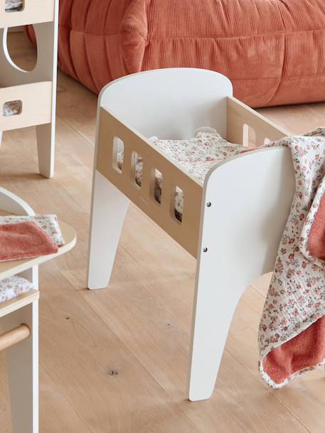 Doll Bed in FSC®100% Wood white+wood 