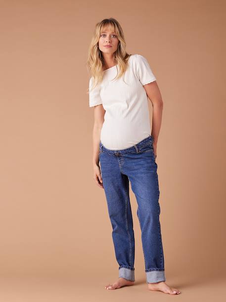 Slim Leg Jeans for Maternity, ENVIE DE FRAISE bleached denim+brut denim+denim grey 